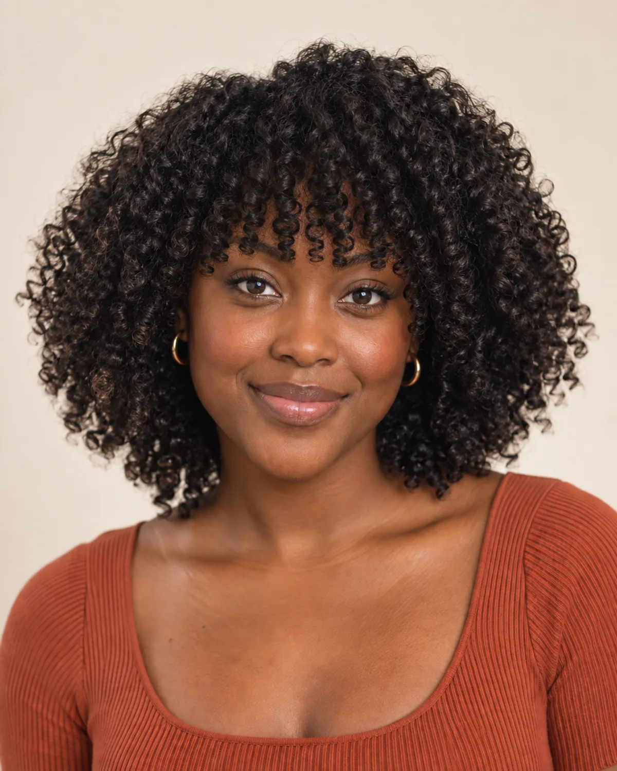 Portrait with Blunt bangs