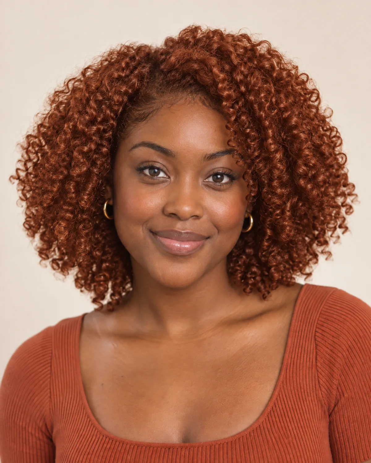 The same photo with Copper hair