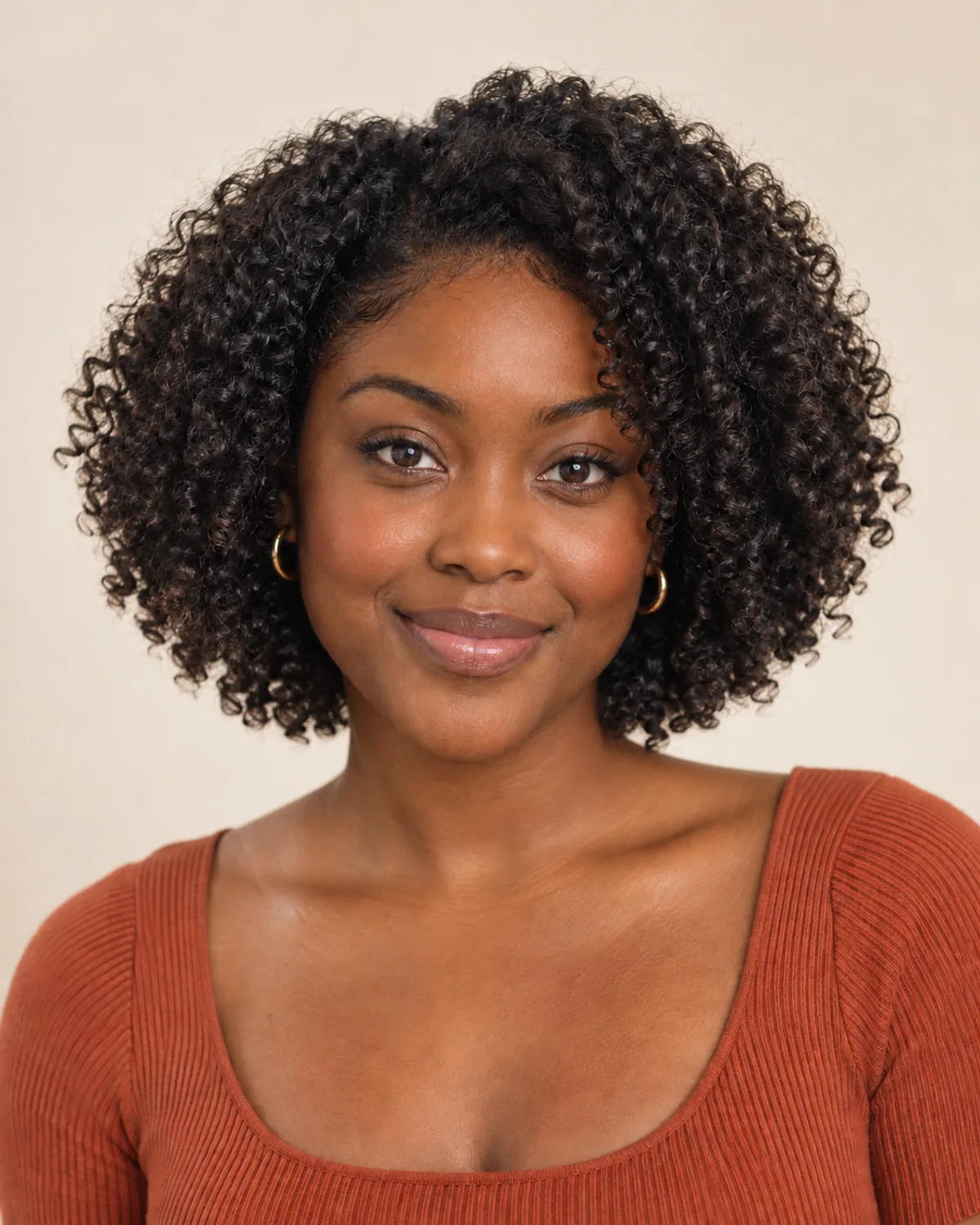 Portrait with a bob preview: Layered bob