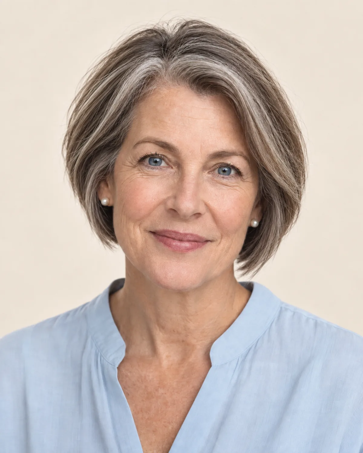 Portrait with a bob preview: Stacked bob