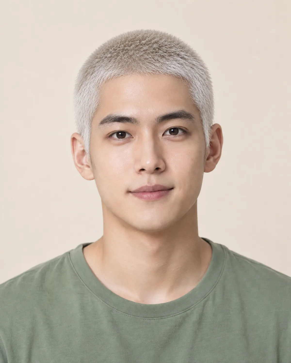 Buzz cut preview: Bleached buzz cut