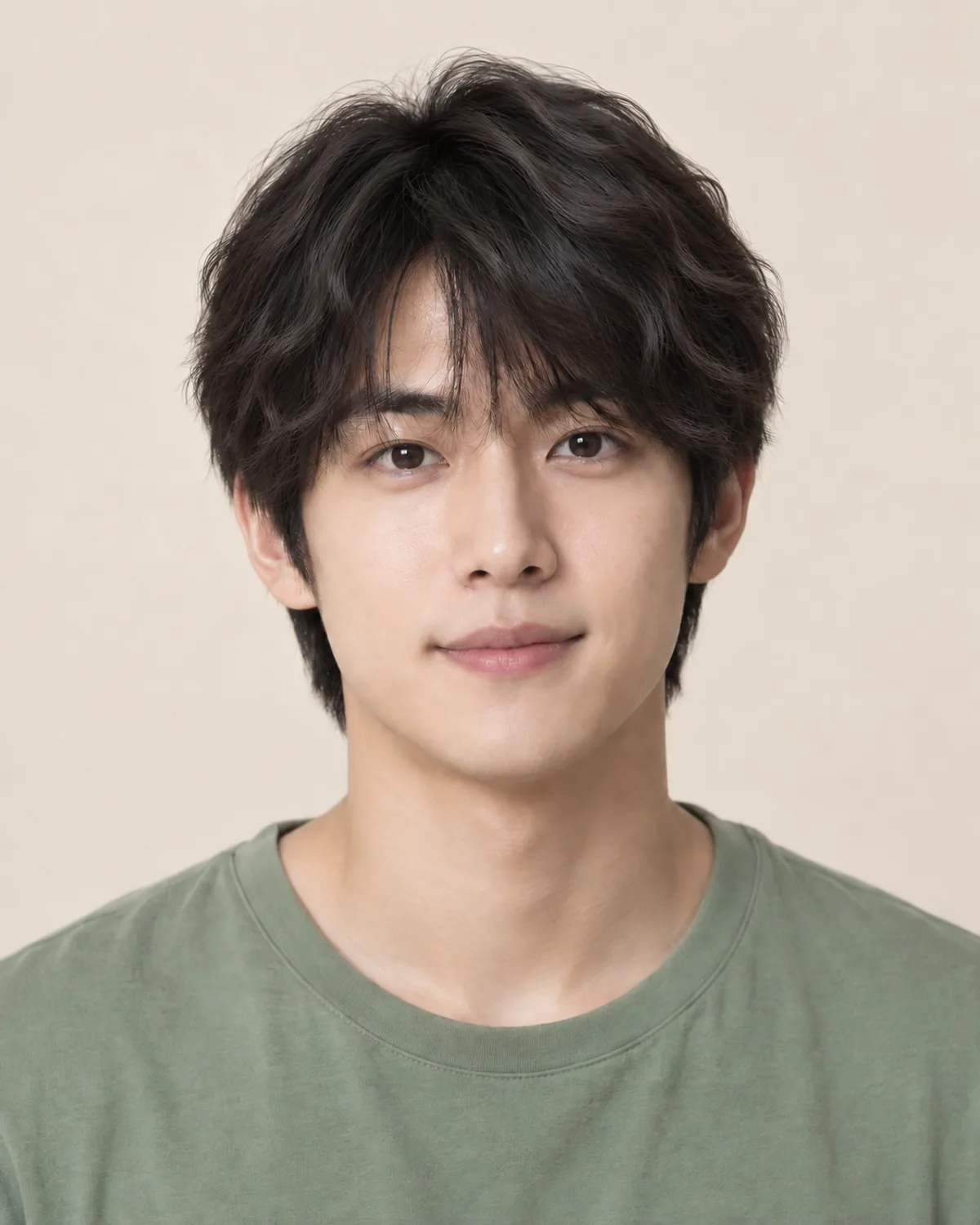 Portrait with Loose waves (2A–2B)