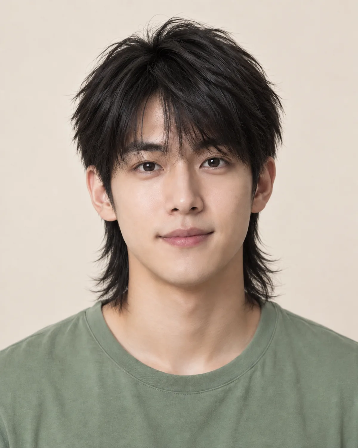 Portrait with Modern mullet