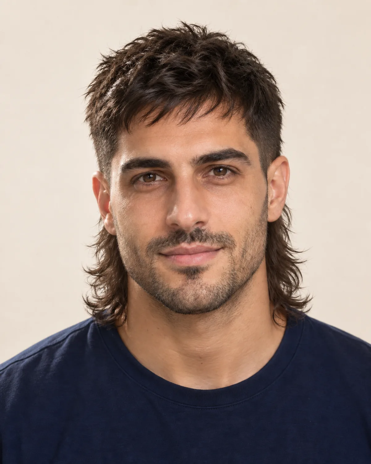 Portrait with Modern mullet