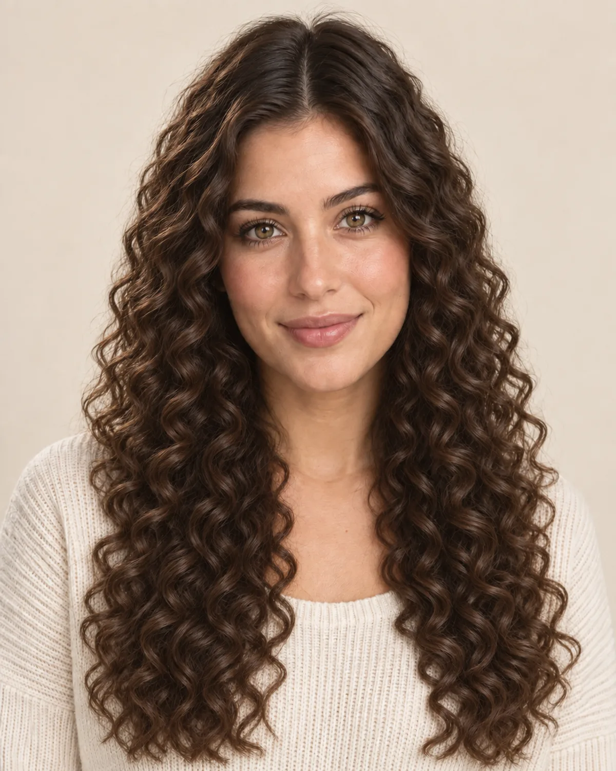 Portrait with a Spiral perm