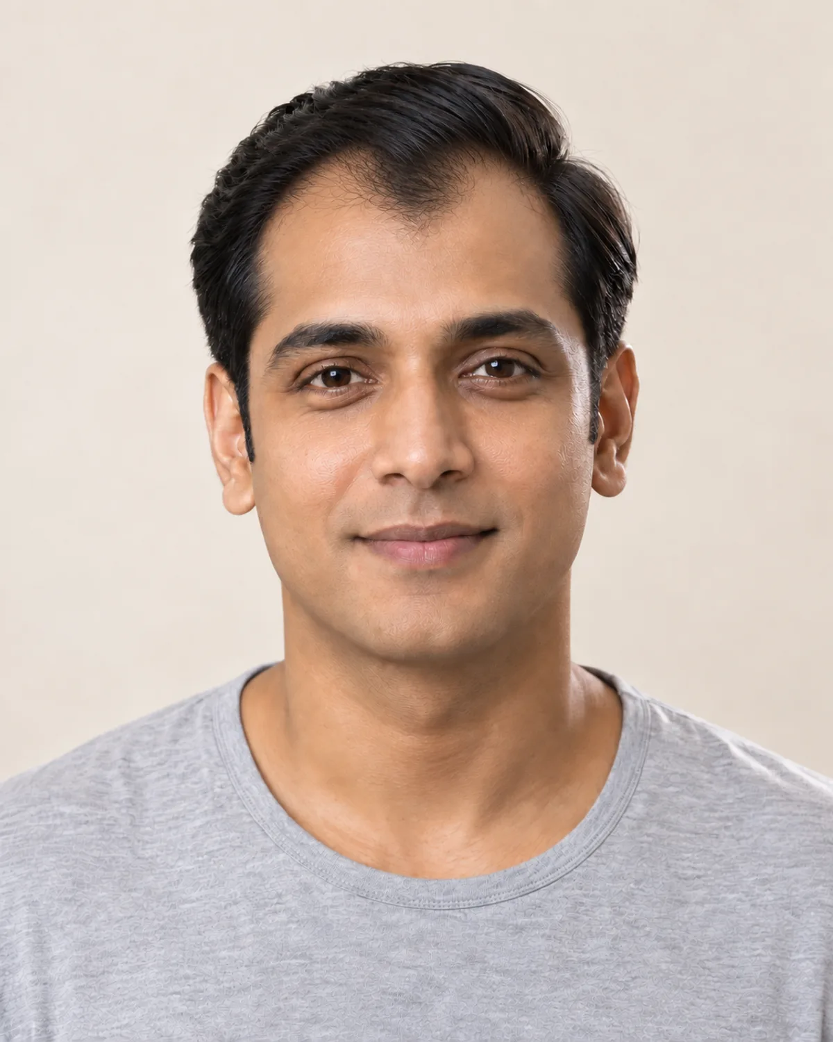 Receding hairline